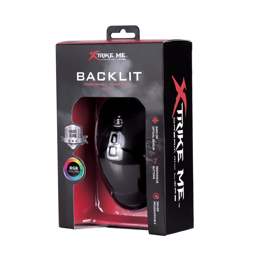 Mouse Gamer Xtrike Me Gm-310, 6400 Dpi, RGB 2