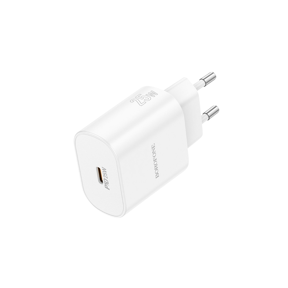 Cargador Borofone BA82A 25W, Puerto USB-C, Color Blanco 3