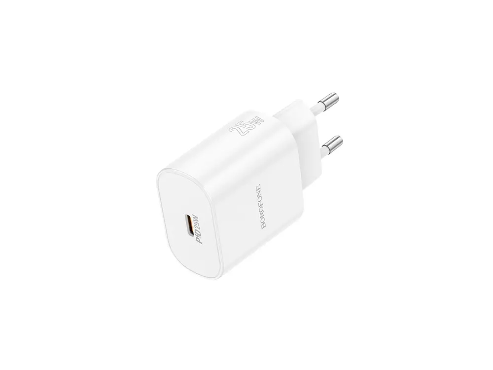 Cargador Borofone BA82A 25W, Puerto USB-C, Color Blanco 3