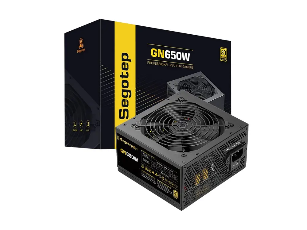 Fuente de Poder Segotep GN650W, 80 Plus Gold, Color Negro 1