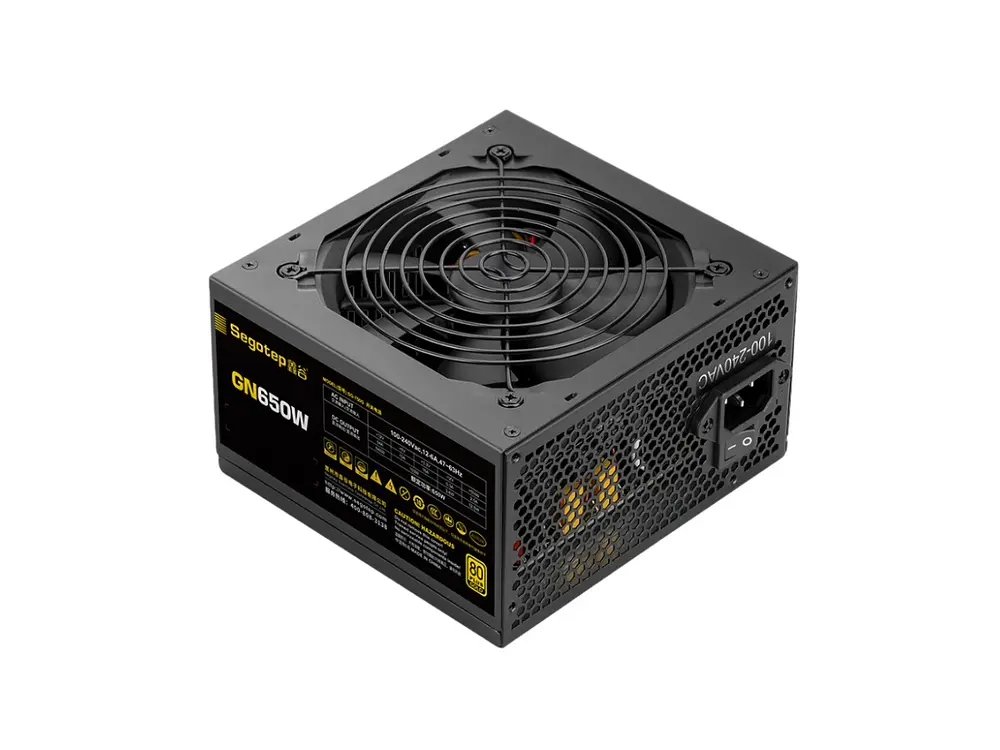 Fuente de Poder Segotep GN650W, 80 Plus Gold, Color Negro 2