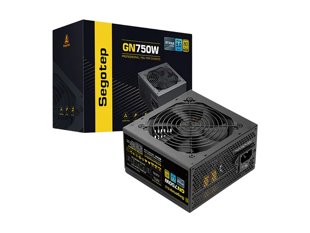 Fuente de Poder 750W Segotep GN750W, Atx 3.0, 80 Plus Gold, Color Negro 1