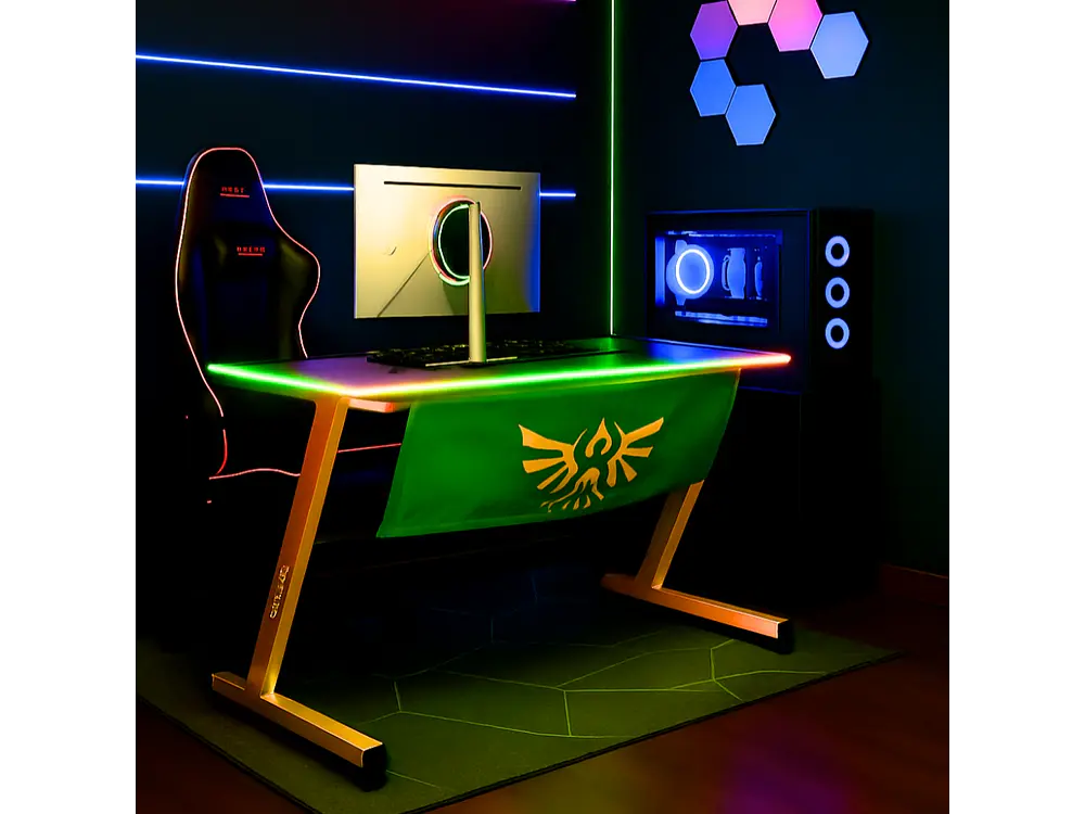 Escritorio Gamer RGB, 120Cm x 60Cm, Diseño: The Legend of Zelda 1