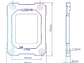 Bracket CPU Alseye Para Intel LGA 1700, Color Plateado - Miniatura 2
