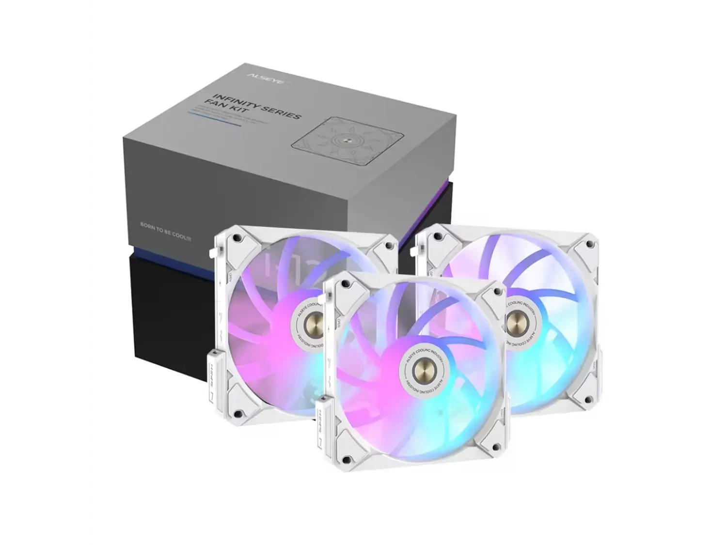 Kit de Ventiladores Alseye i-12 Argb, Color Blanco 4