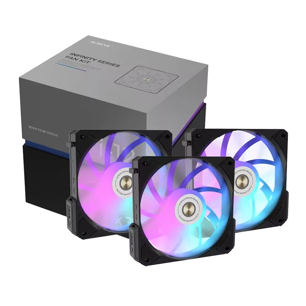 Kit de Ventiladores Alseye i-12 Argb, Color Negro 1