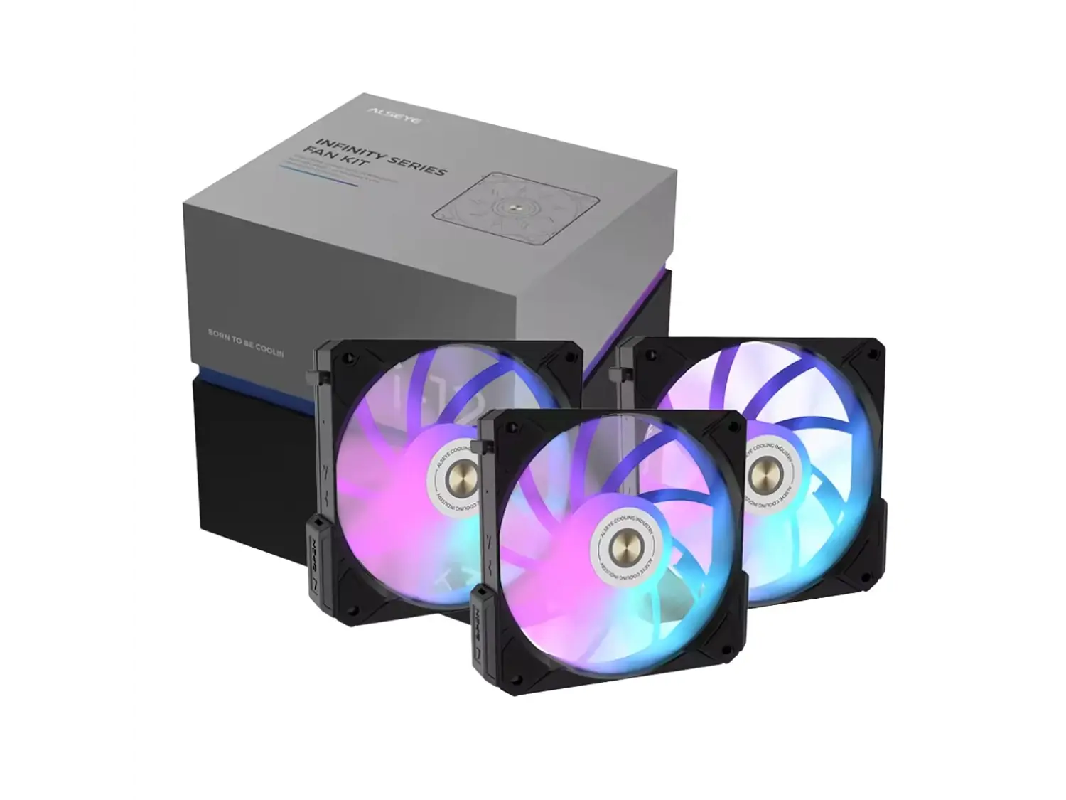 Kit de Ventiladores Alseye i-12 Argb, Color Negro 1