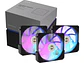 Kit de Ventiladores Alseye i-12 Argb, Color Negro - Miniatura 1