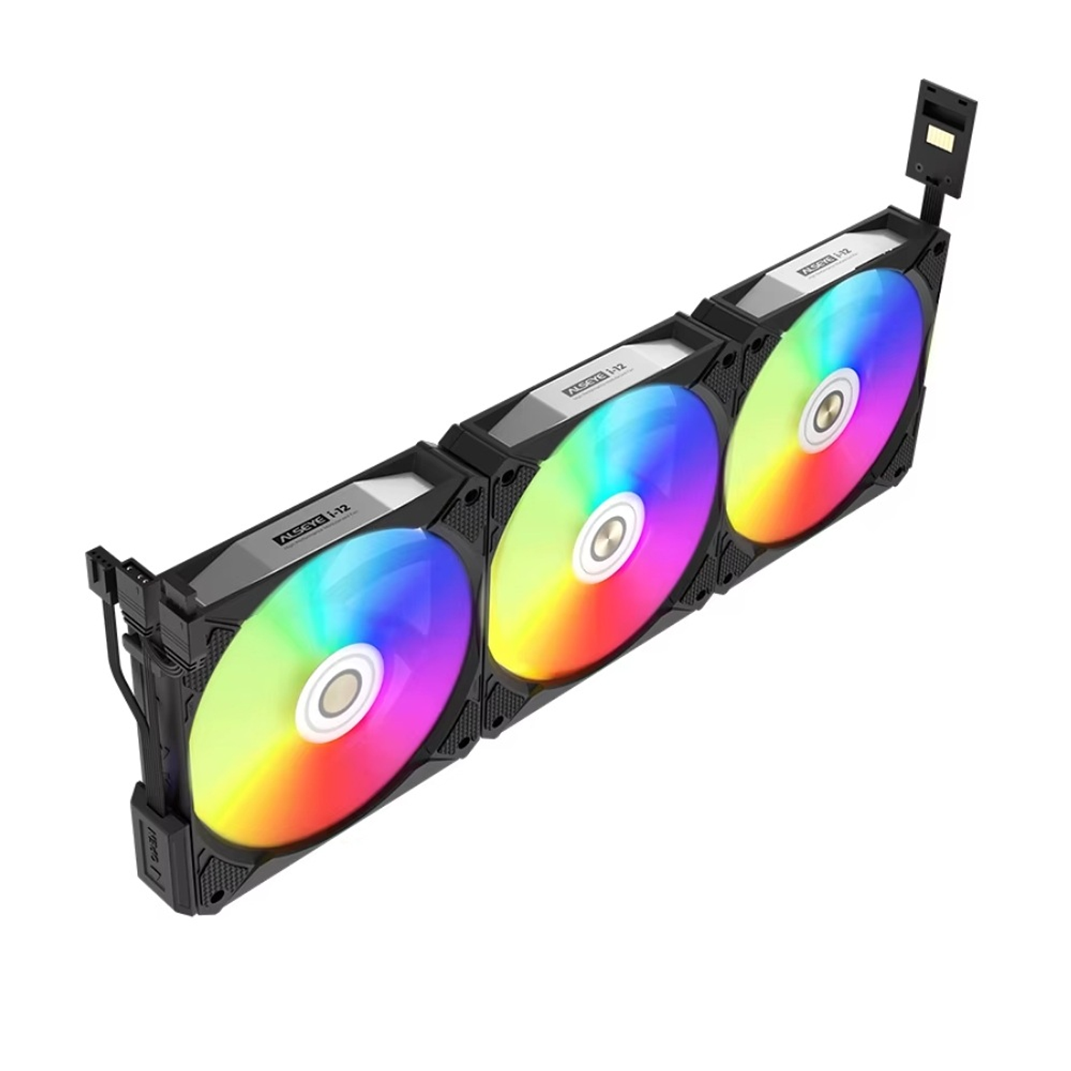 Kit de Ventiladores Alseye i-12 Argb, Color Negro 2