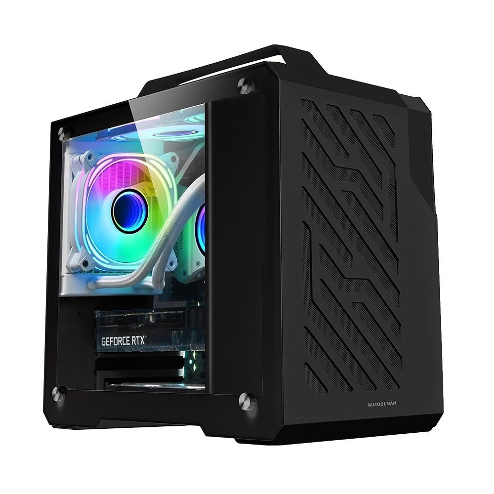 Gabinete Mini G600 Wj Coolman, Micro Atx, itx, Color Negro 1