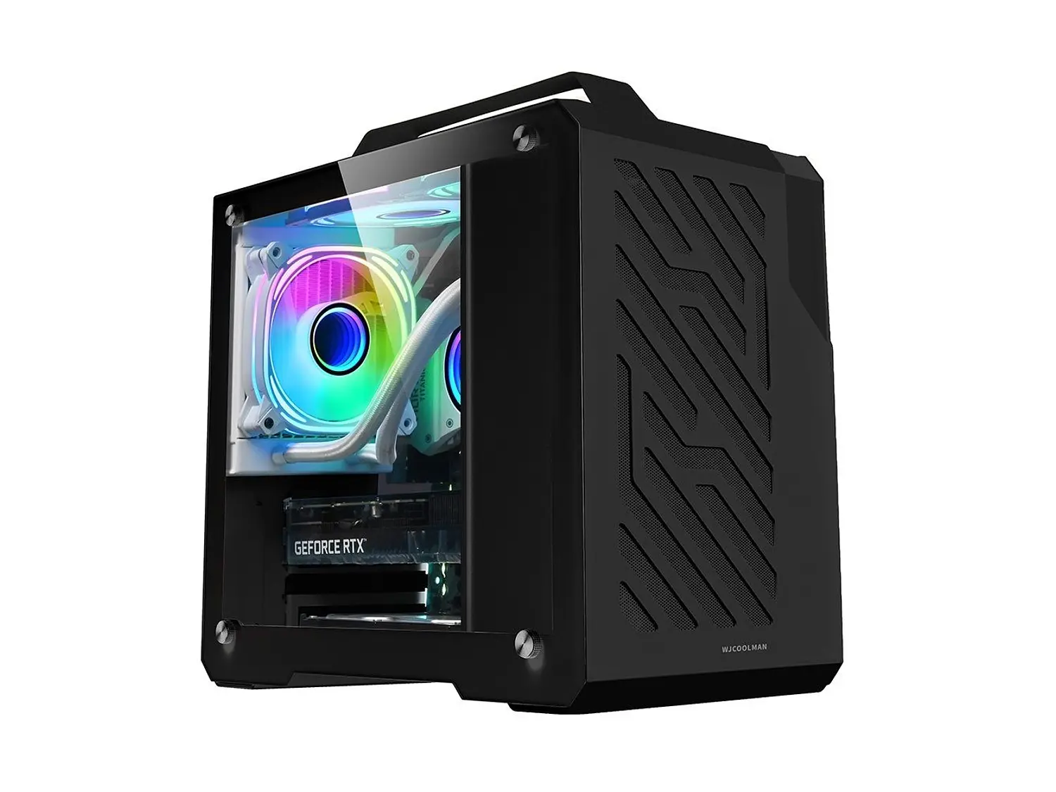 Gabinete Mini G600 WJCoolman, Color Negro, Micro Atx, itx 1