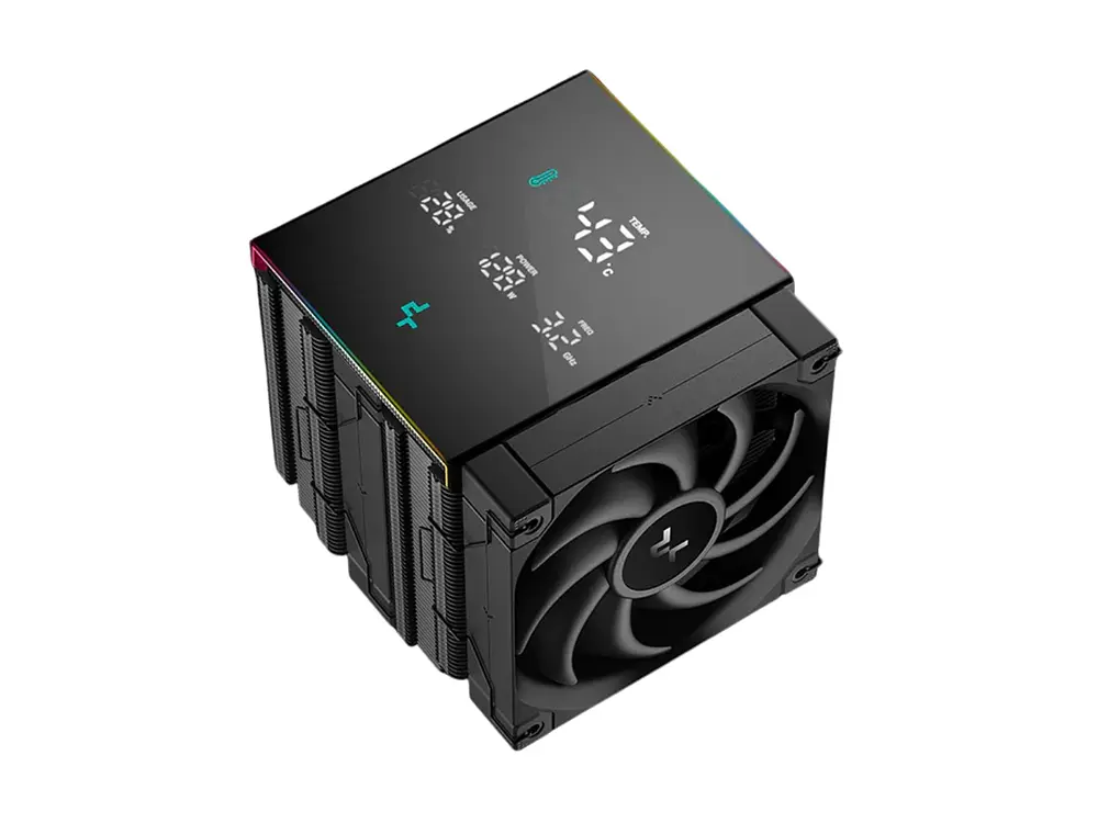 Cooler CPU DeepCool AK620, Digital PRO, Dual Fan, Color Negro, ARGB, AM5, LGA1851 2