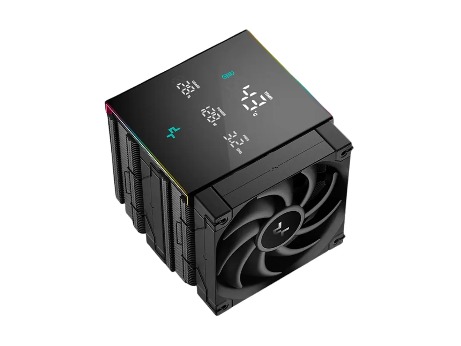 Cooler CPU DeepCool AK620, Digital PRO, Dual Fan, Color Negro, ARGB, AM5, LGA1851 2