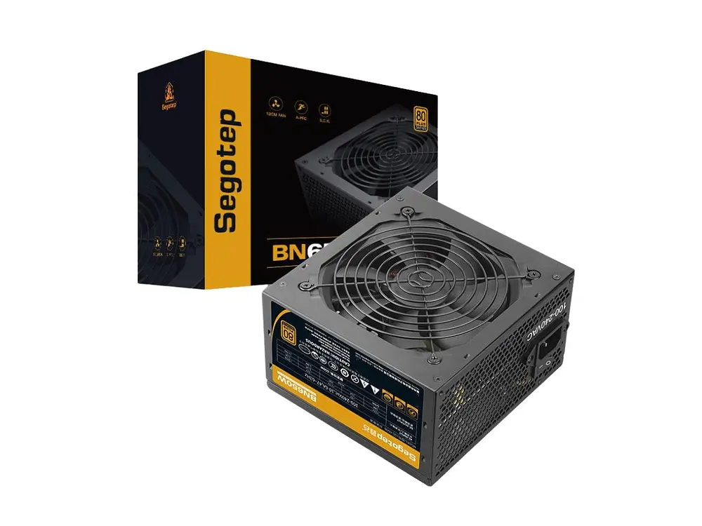 Fuente de Poder 650W Segotep BN650W, 80 Plus Bronce, Color Negro 1