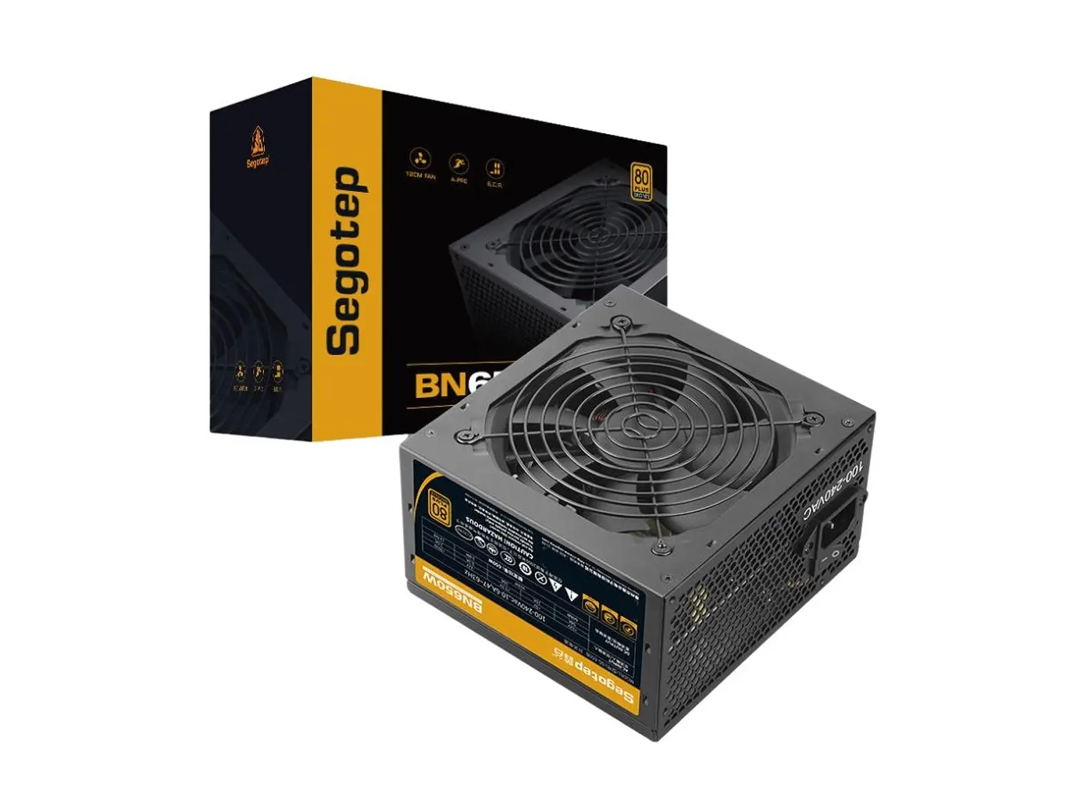 Fuente de Poder 650W Segotep BN650W, 80 Plus Bronce, Color Negro 1
