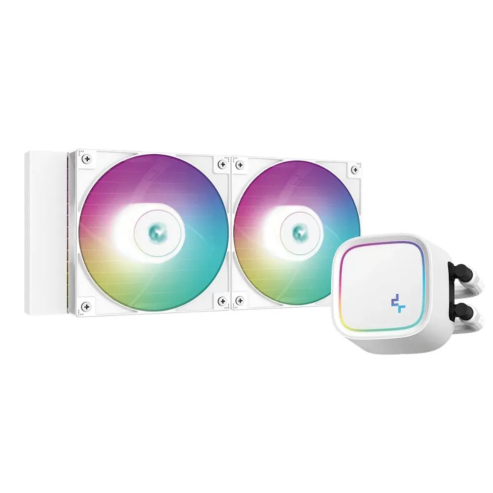 Refrigeración Liquida DeepCool LE520 ARGB, Color Blanco 1