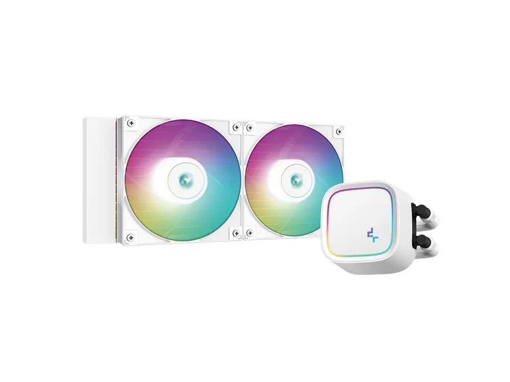 Refrigeración Liquida DeepCool LE520 ARGB, Color Blanco 1