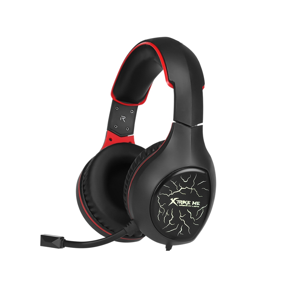 Audífono Gamer Xtrike Me GH-710, Color Negro y Rojo 1