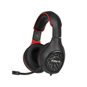 Audífono Gamer Xtrike Me GH-710, Color Negro y Rojo
