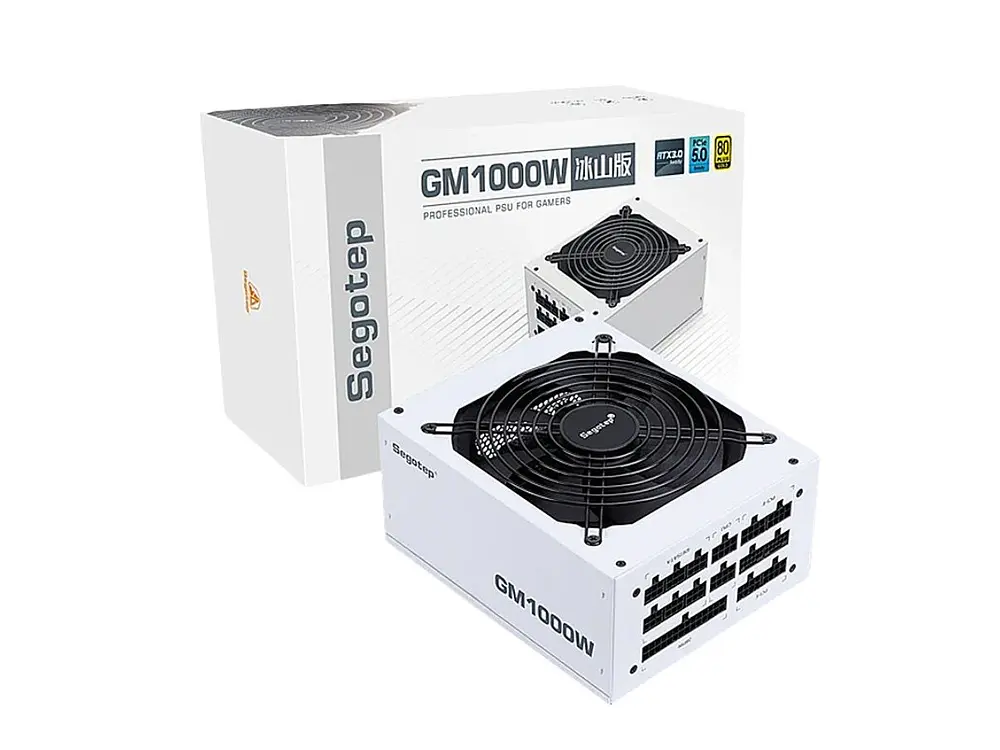 Fuente de Poder 1000W Segotep GM1000W, 80 PLUS Gold, ATX 3.1, Modular, Color Blanco 3