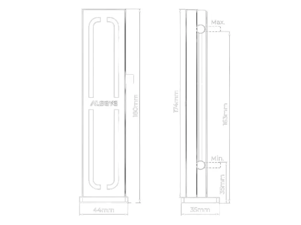 Soporte Para GPU Alseye ARGB, Color Negro 4