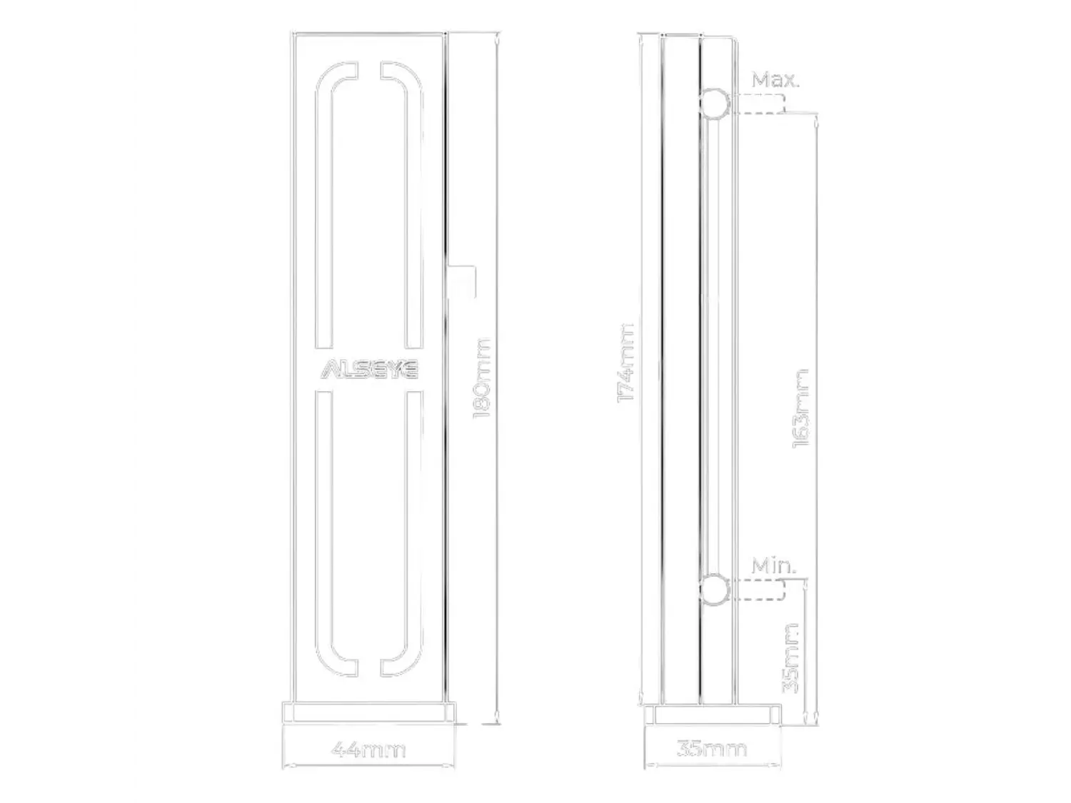 Soporte Para GPU Alseye ARGB, Color Negro 4