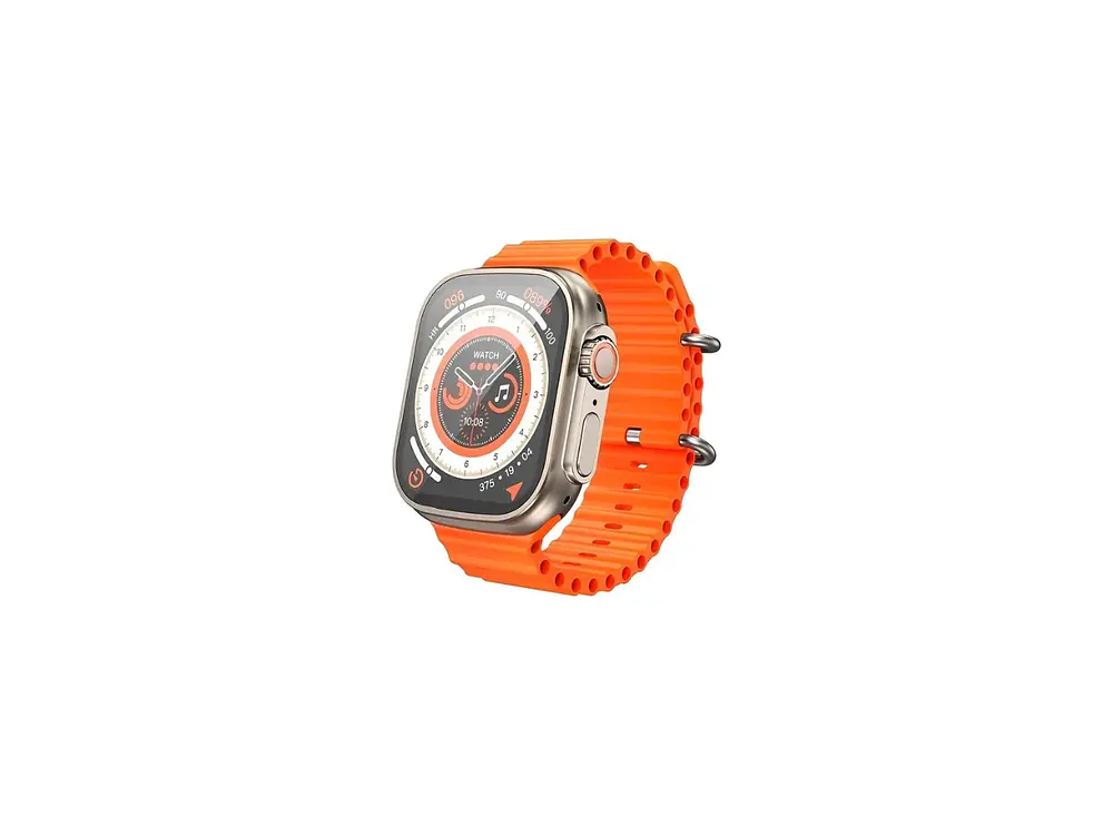 Smart Watch BD3 Ultra Borofone Sport Dorado, Correa Color Naranja 2