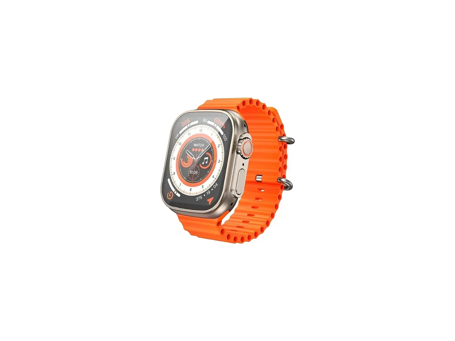 Smart Watch BD3 Ultra Borofone Sport Dorado, Correa Color Naranja 2