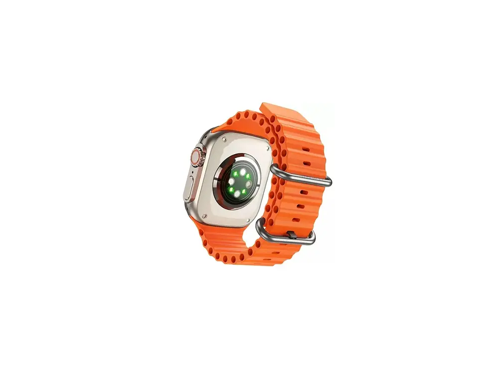 Smart Watch BD3 Ultra Borofone Sport Dorado, Correa Color Naranja 6