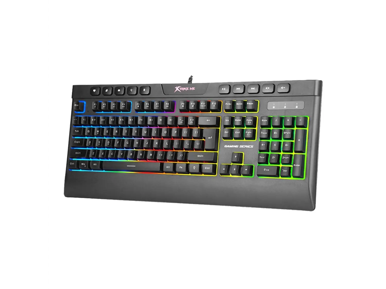 Teclado Gamer Xtrike Me KB-508 Multimedia, Membrana 3