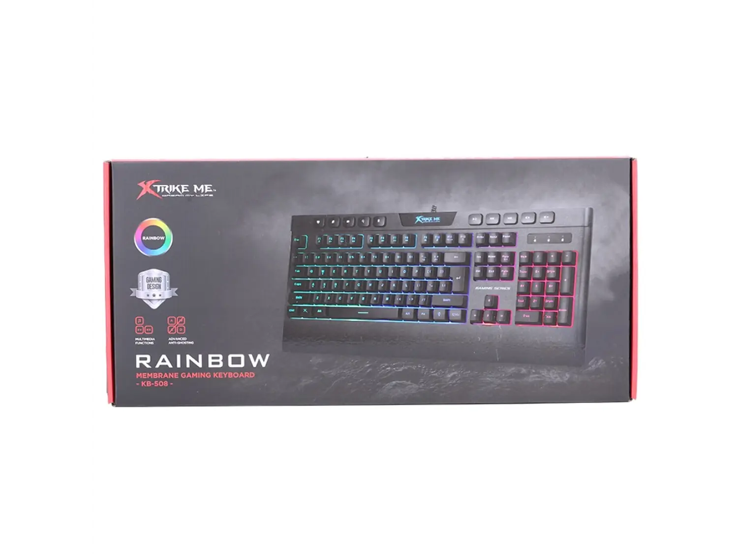 Teclado Gamer Xtrike Me KB-508 Multimedia, Membrana 5