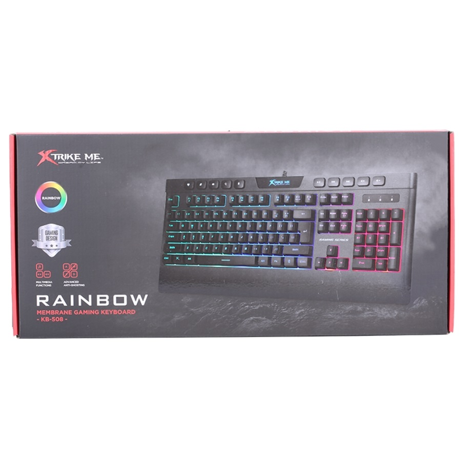 Teclado Gamer Xtrike Me KB-508 Multimedia, Membrana 5