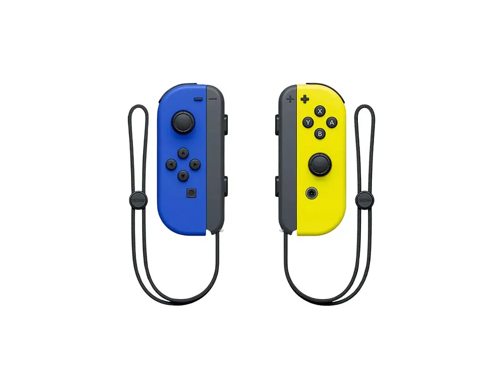 Joy Con Nintendo Switch Neon Blue Yellow 2