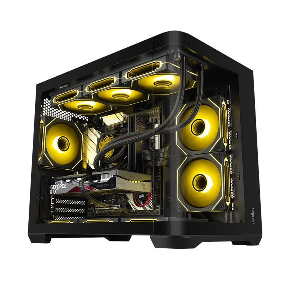 Gabinete Segotep Lumi 3S, M-ATX, Color negro 1