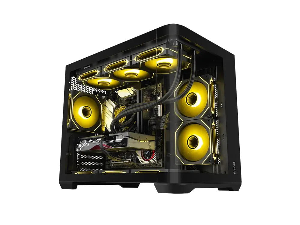 Gabinete Segotep Lumi 3S, M-ATX, Color negro 1