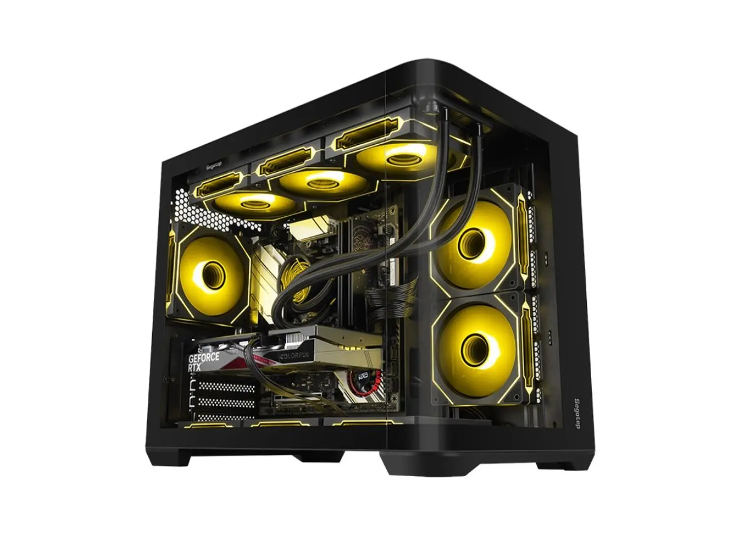 Gabinete Segotep Lumi 3S, M-ATX, Color negro 1