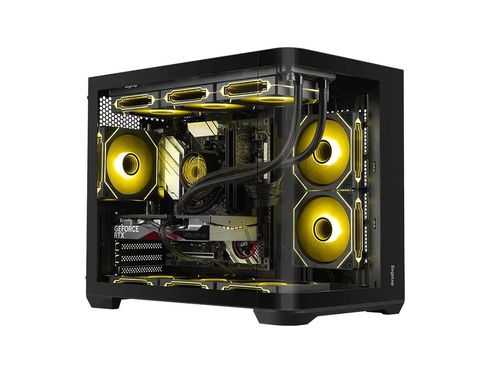 Gabinete Segotep Lumi 3S, M-ATX, Color negro 2