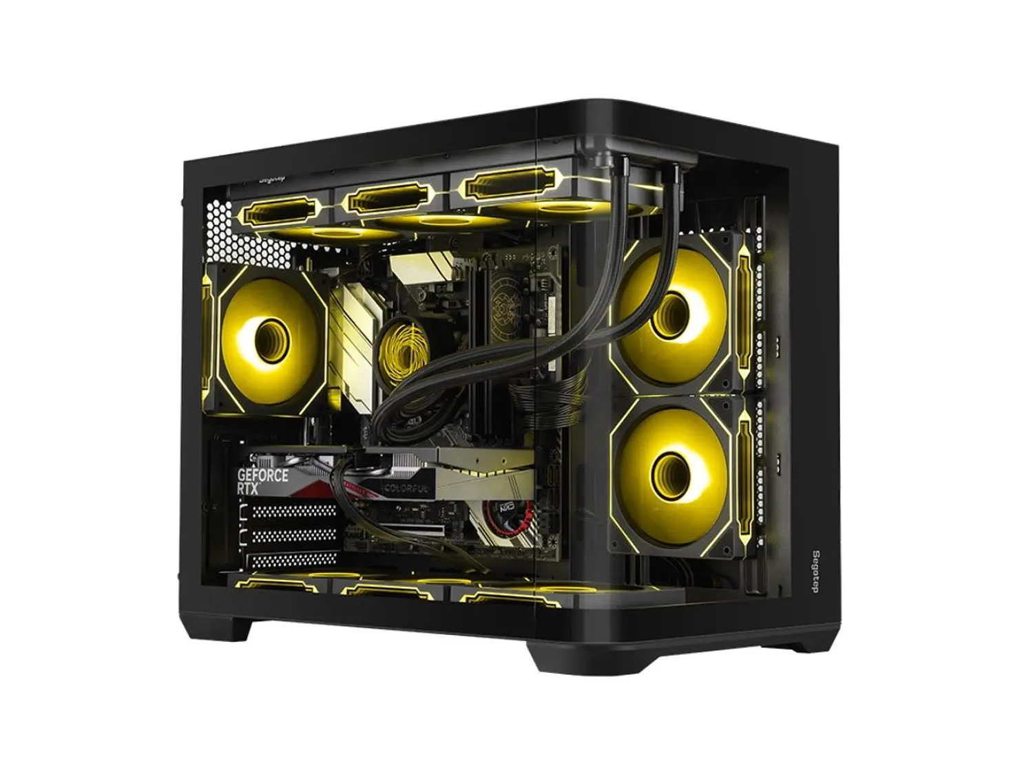 Gabinete Segotep Lumi 3S, M-ATX, Color negro 2