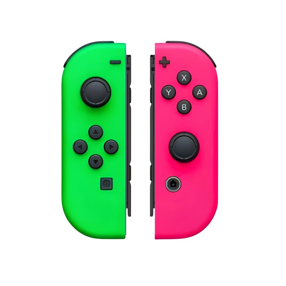 Joy Con Para Nintendo Switch y Oled, Color Verde y Rosa Neón 1