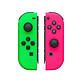Joy Con Para Nintendo Switch y Oled, Color Verde y Rosa Neón - Miniatura 1