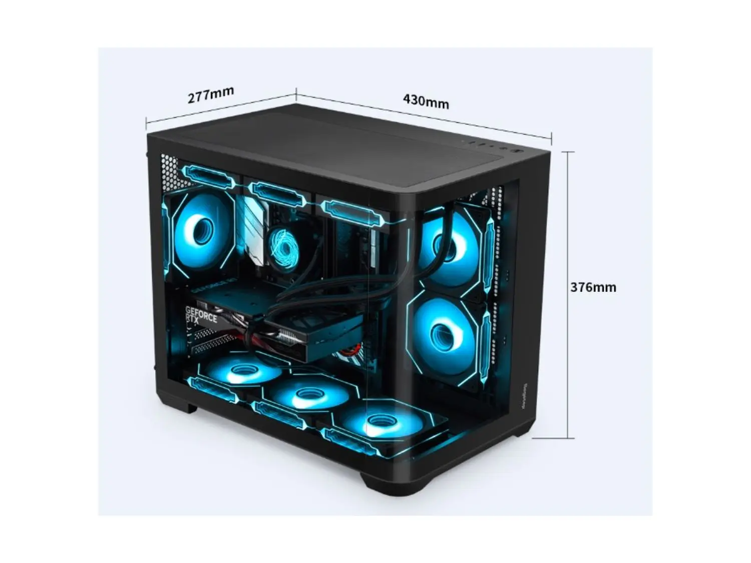 Gabinete Segotep Lumi 3S, M-ATX, Color negro 3