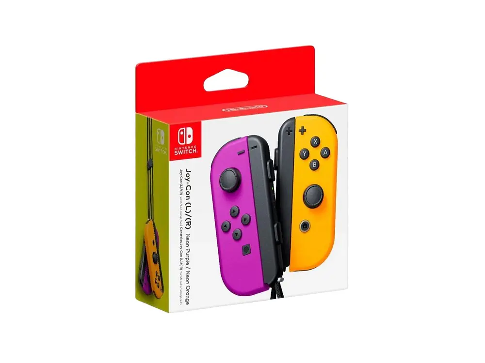 Joy Con Nintendo Switch Neon Purple Orange 1