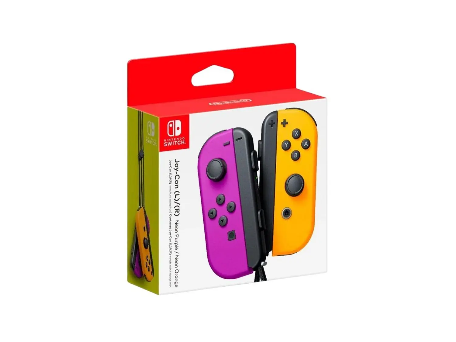 Joy Con Nintendo Switch Neon Purple Orange 1