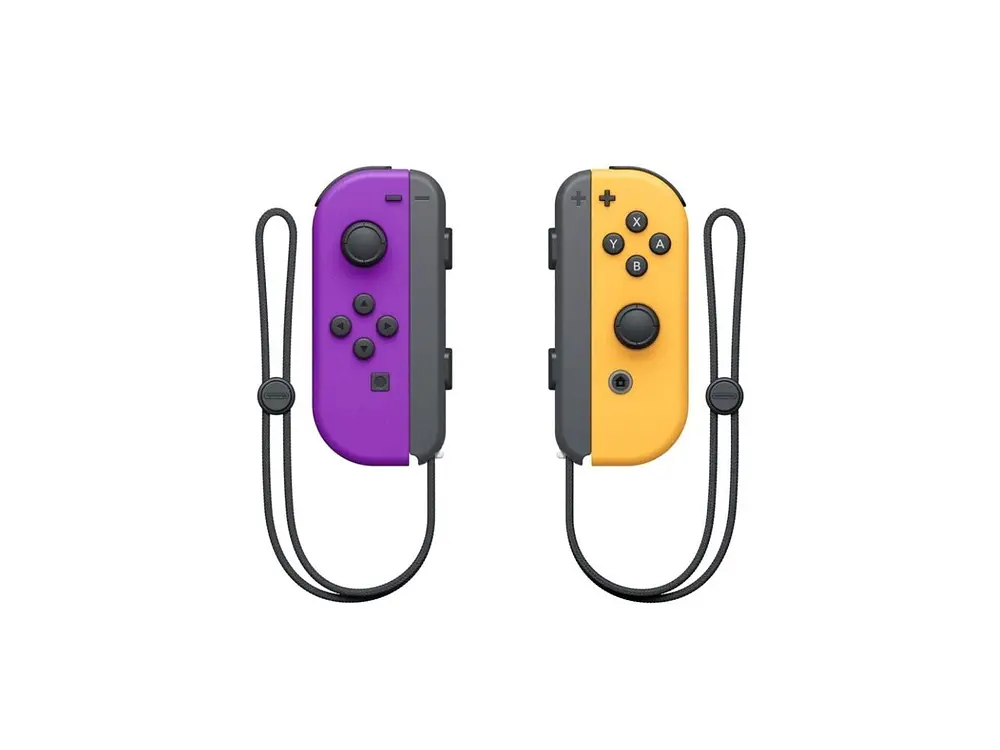 Joy Con Nintendo Switch Neon Purple Orange 2