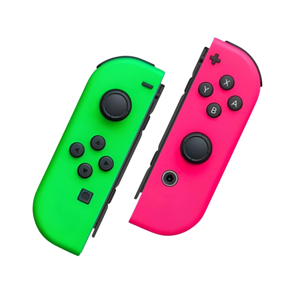 Joy Con Para Nintendo Switch y Oled, Color Verde y Rosa Neón 2