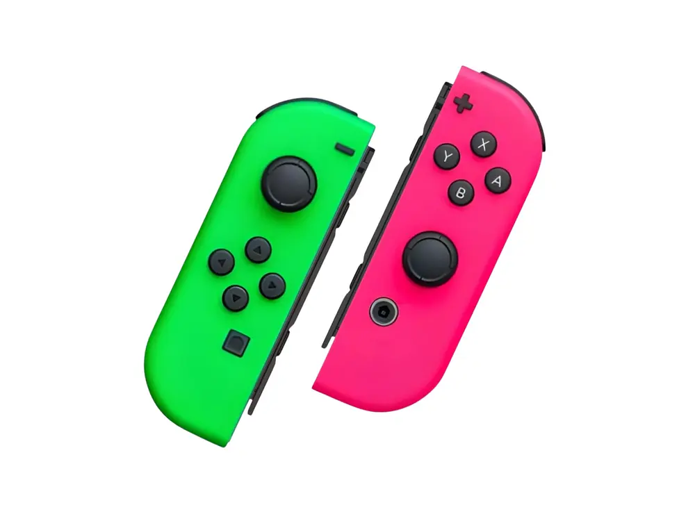 Joy Con Para Nintendo Switch y Oled, Color Verde y Rosa Neón 2