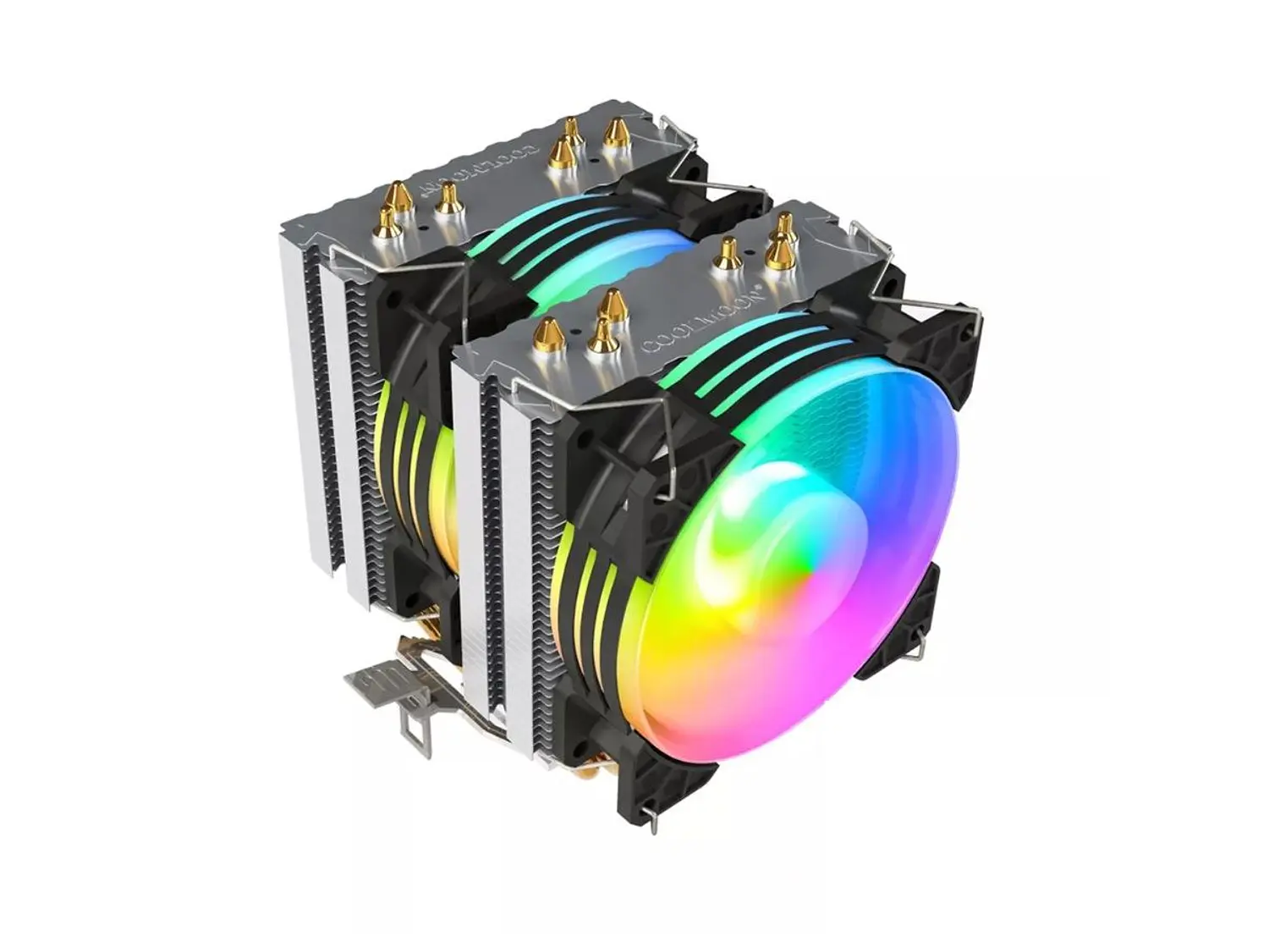 Disipador CPU Coolmoon MX6 Doble Fan, LGA1700, AM5 1
