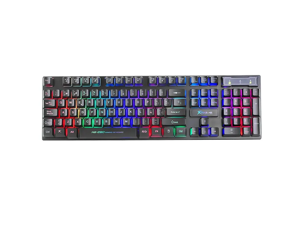 Teclado Gamer Xtrike Me KB-280, Membrana, Español 1