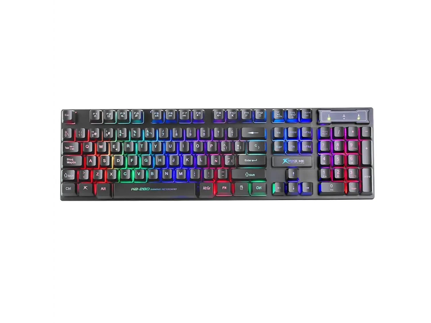 Teclado Gamer Xtrike Me KB-280, Membrana, Español 1