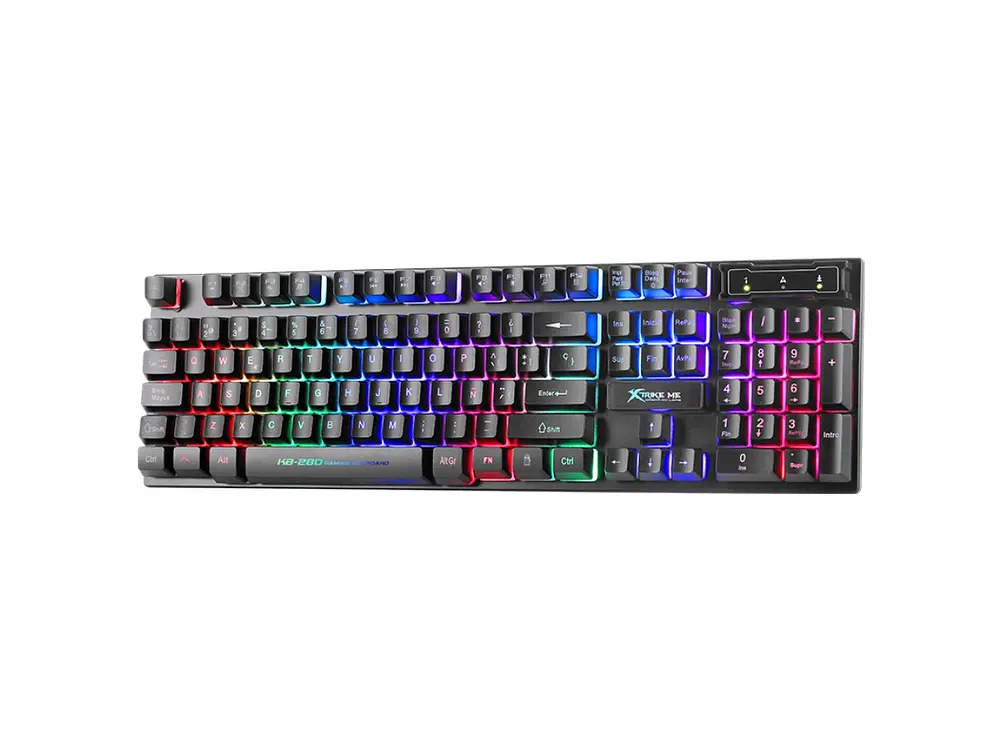 Teclado Gamer Xtrike Me KB-280, Membrana, Español 2